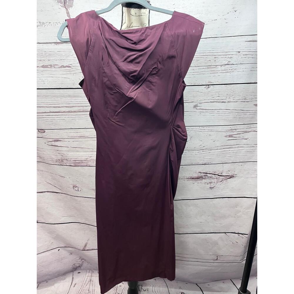 Diane Von Furstenberg Maroon‎ Slimming Wrap Dress Size 6 Womens